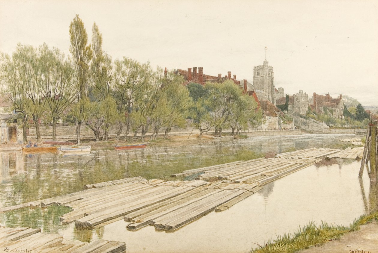 Tüm Azizler Kilisesi Maidstone by Albert Goodwin