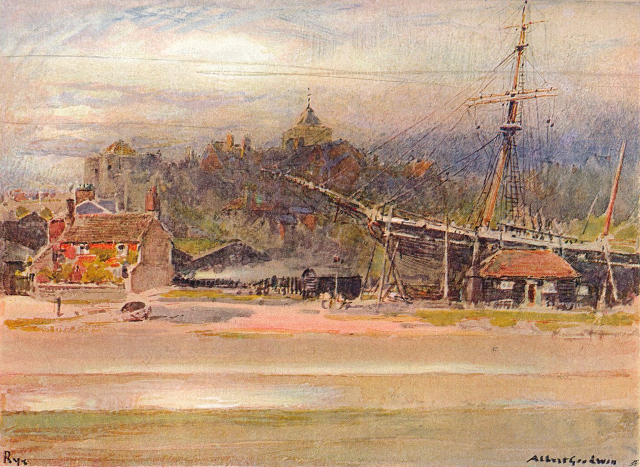 Tekne Üreticileri Yard, Çavdar, 1910 by Albert Goodwin
