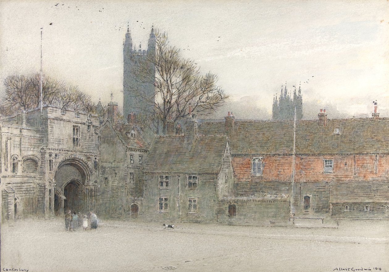 canterbury by Albert Goodwin