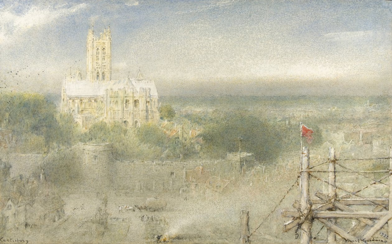 canterbury by Albert Goodwin
