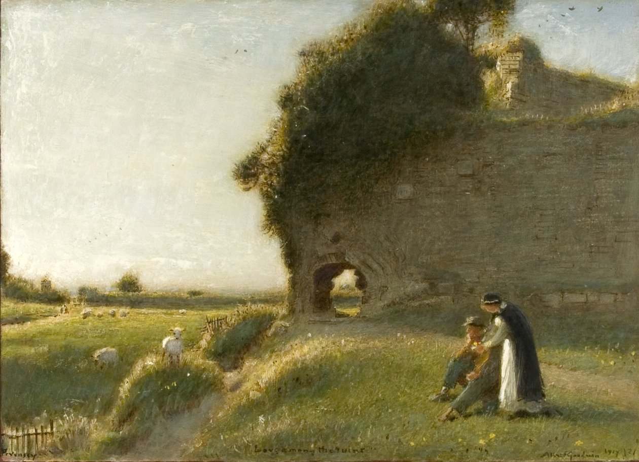 Harabeler Arasında Aşk, Pevensey by Albert Goodwin