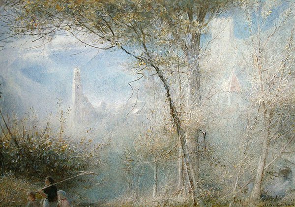 Merano, Kuzey İtalya by Albert Goodwin