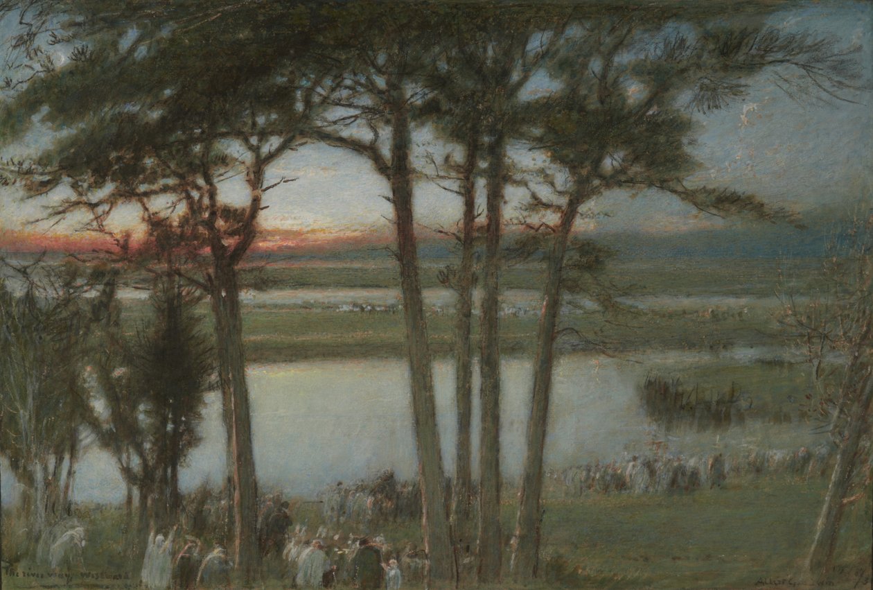 Nehir Yolu, Batıya by Albert Goodwin