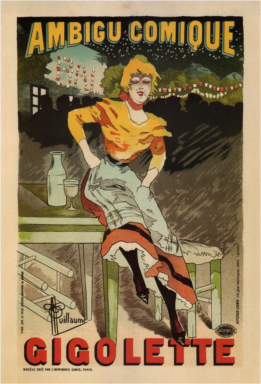 Belirsiz Çizgi Roman, Jigolette, 1896 by Albert Guillaume