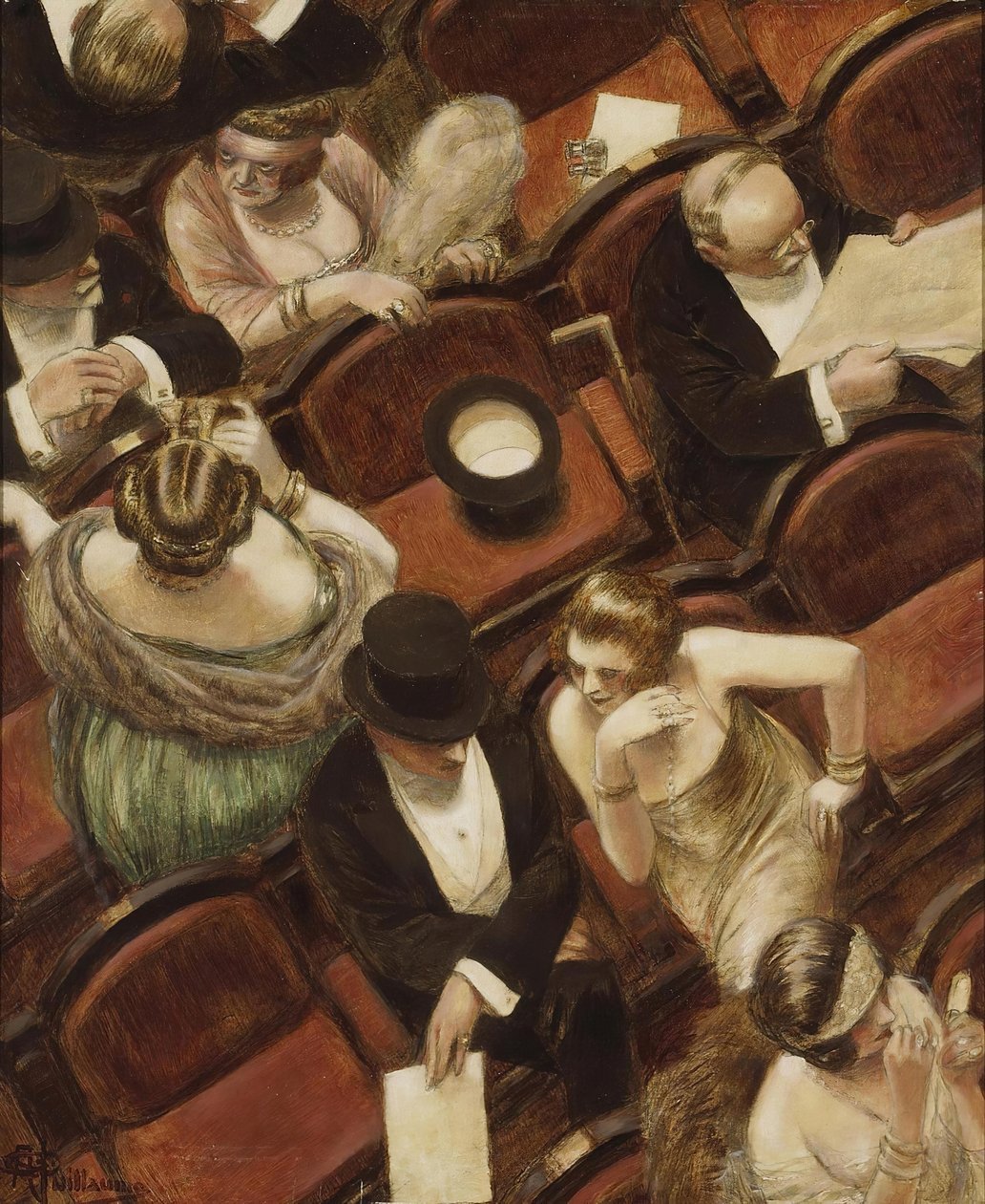 Tiyatroda. by Albert Guillaume