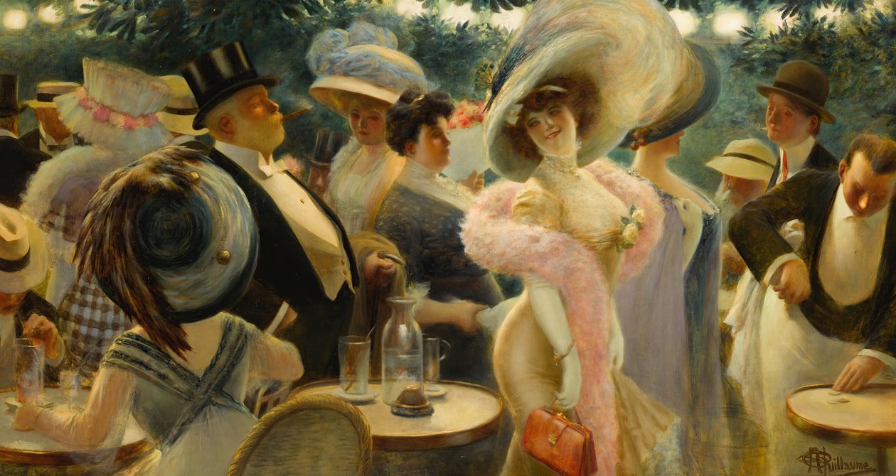 Paris kahvesi. by Albert Guillaume