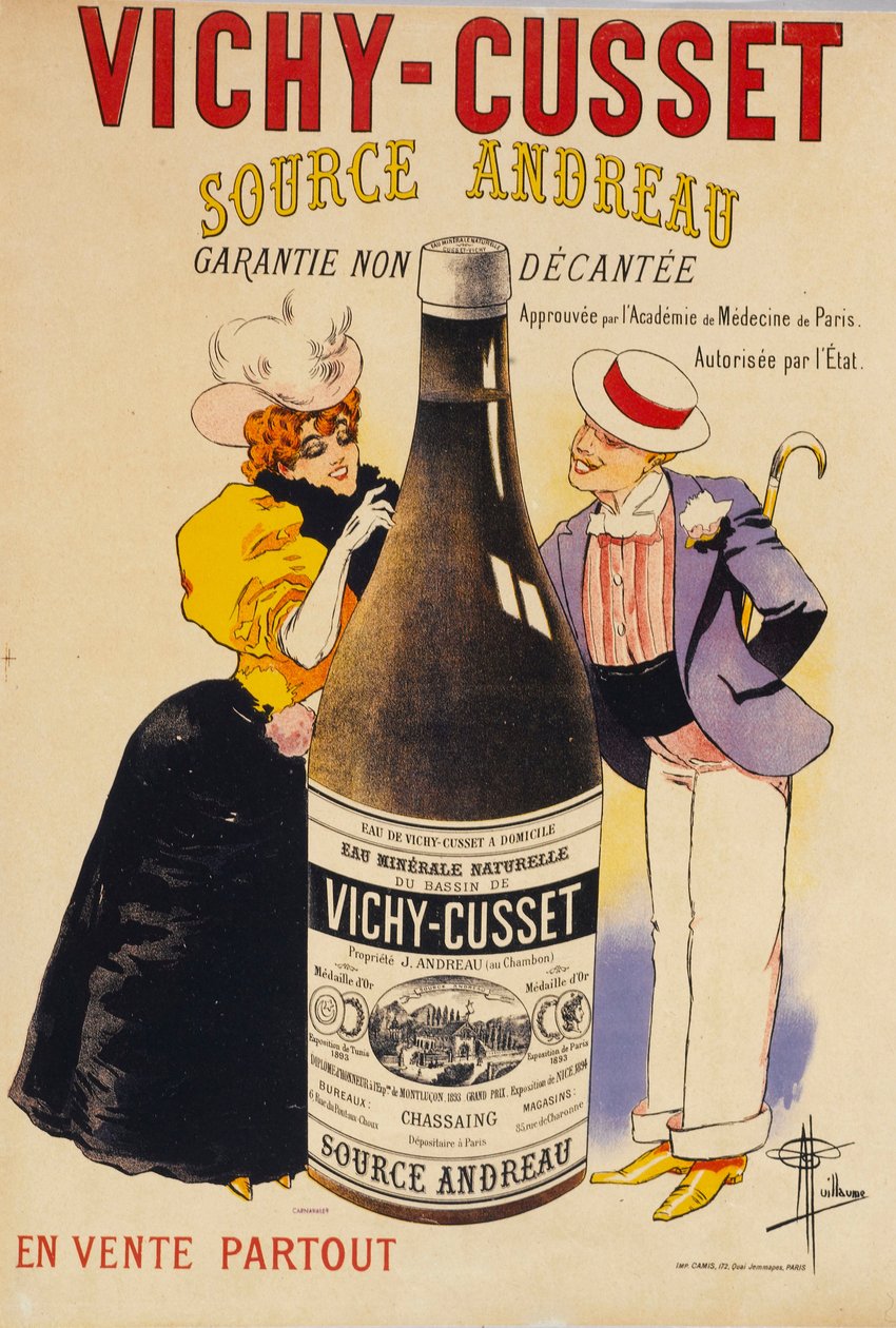 Vichy-Cusset - Kaynak Andreau, c. 1895. by Albert Guillaume