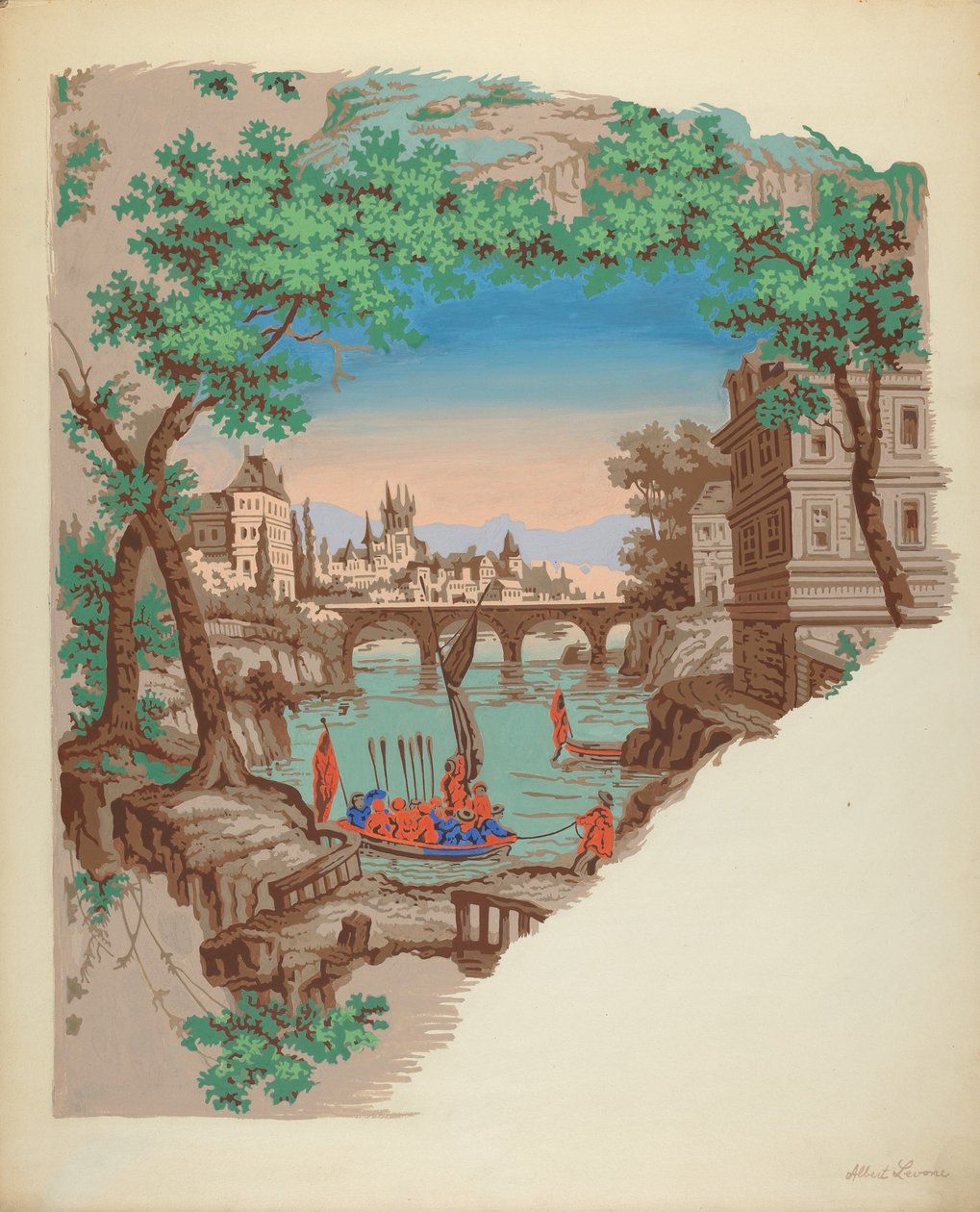 Duvar Kağıdı, c. 1936. by Albert J. Levone