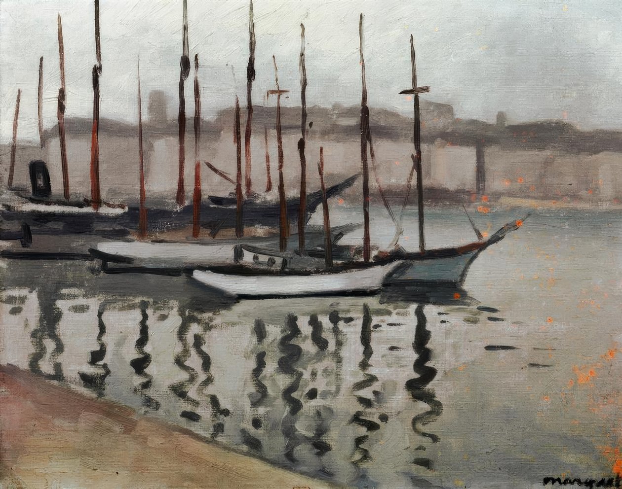 Marsilya kışın by Albert Marquet