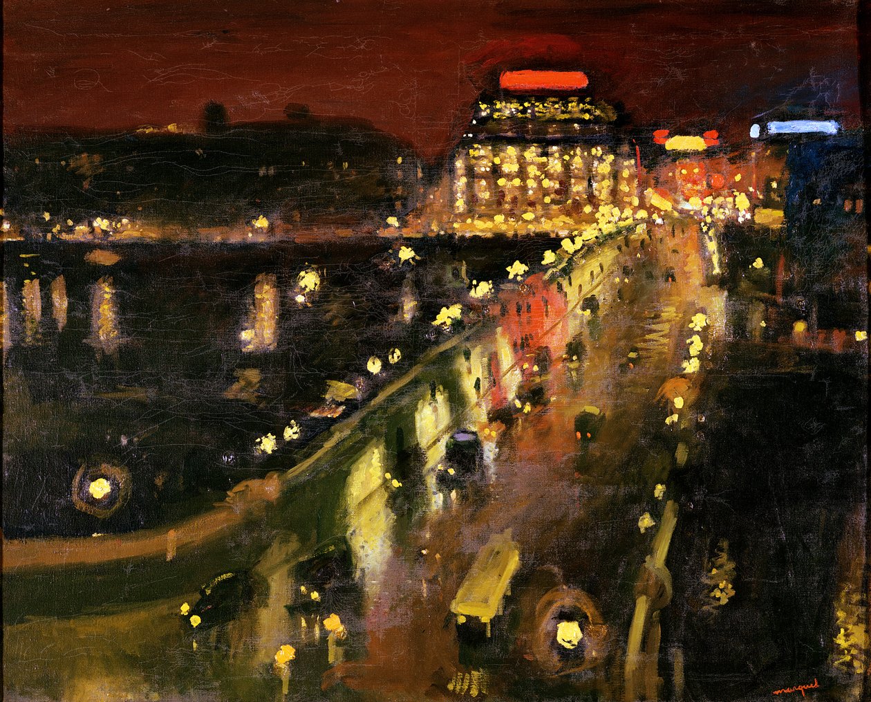 Gece Pont Neuf by Albert Marquet