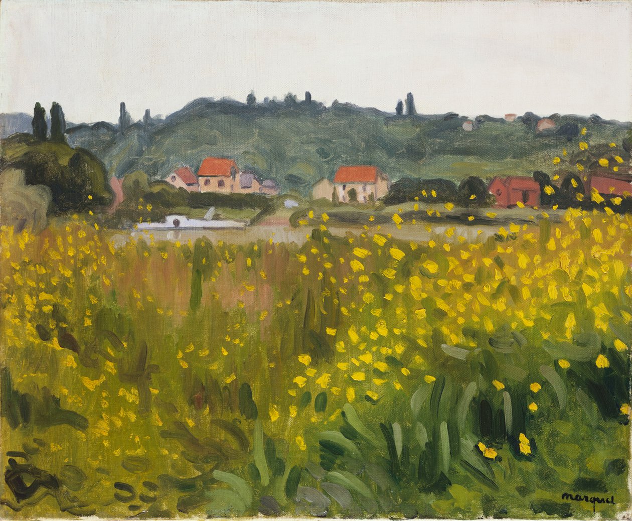 Villenes'de Sarı Çiçekler by Albert Marquet