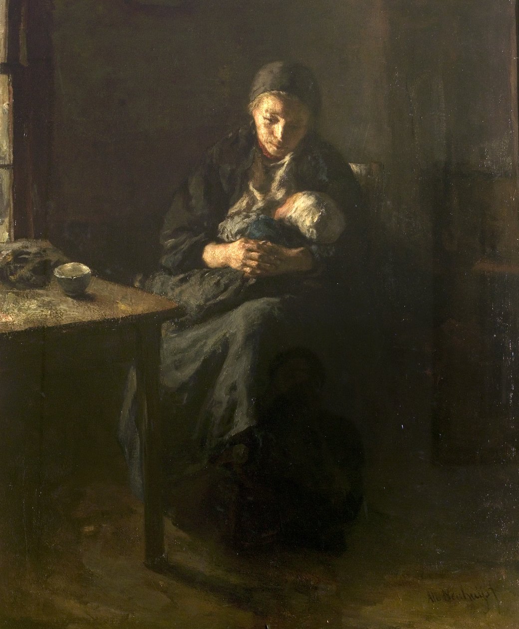 Anne Sevgisi (Hüzün), c.1857 by Albert Neuhuys