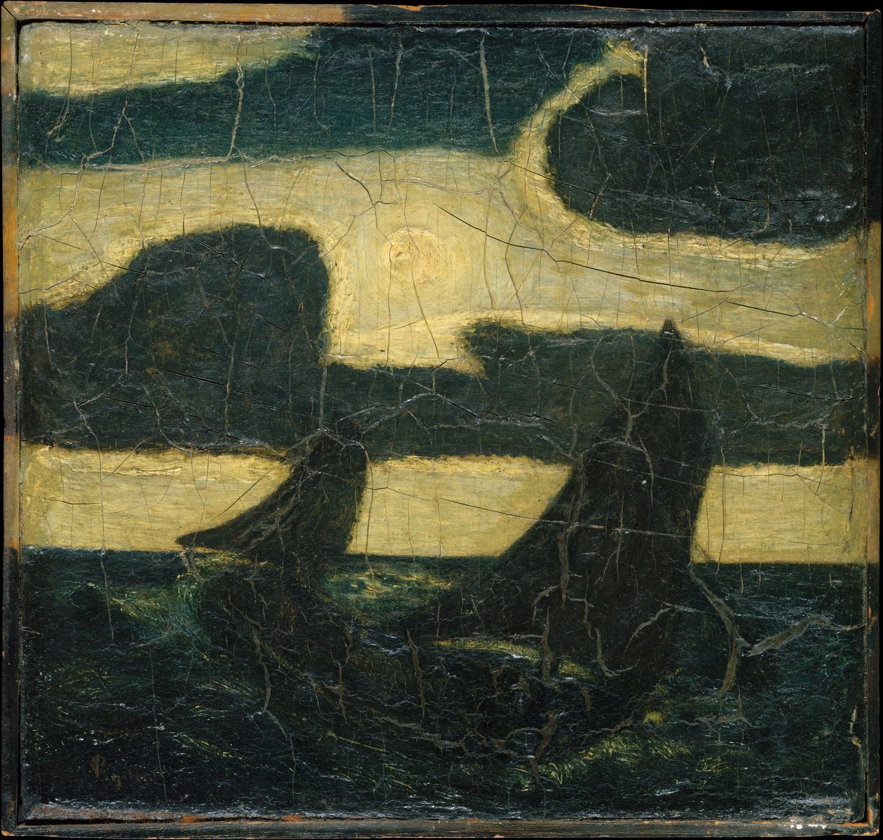 Ayışığı Denizciliği, 1870-90. by Albert Pinkham Ryder