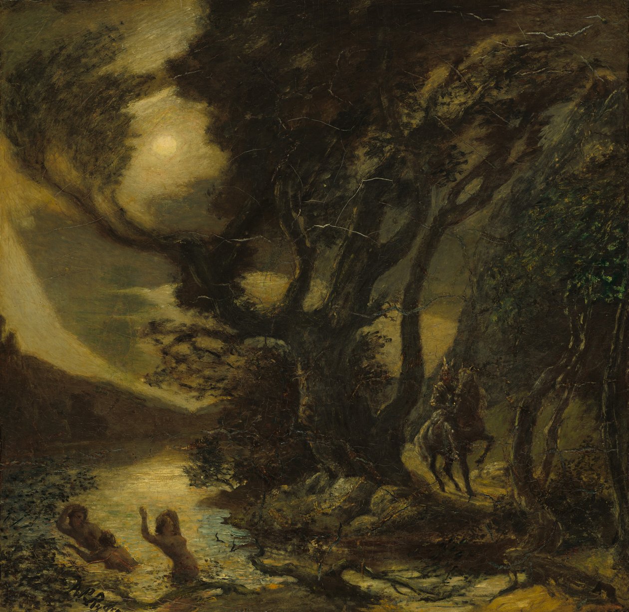 Siegfried ve Ren Bakireleri by Albert Pinkham Ryder