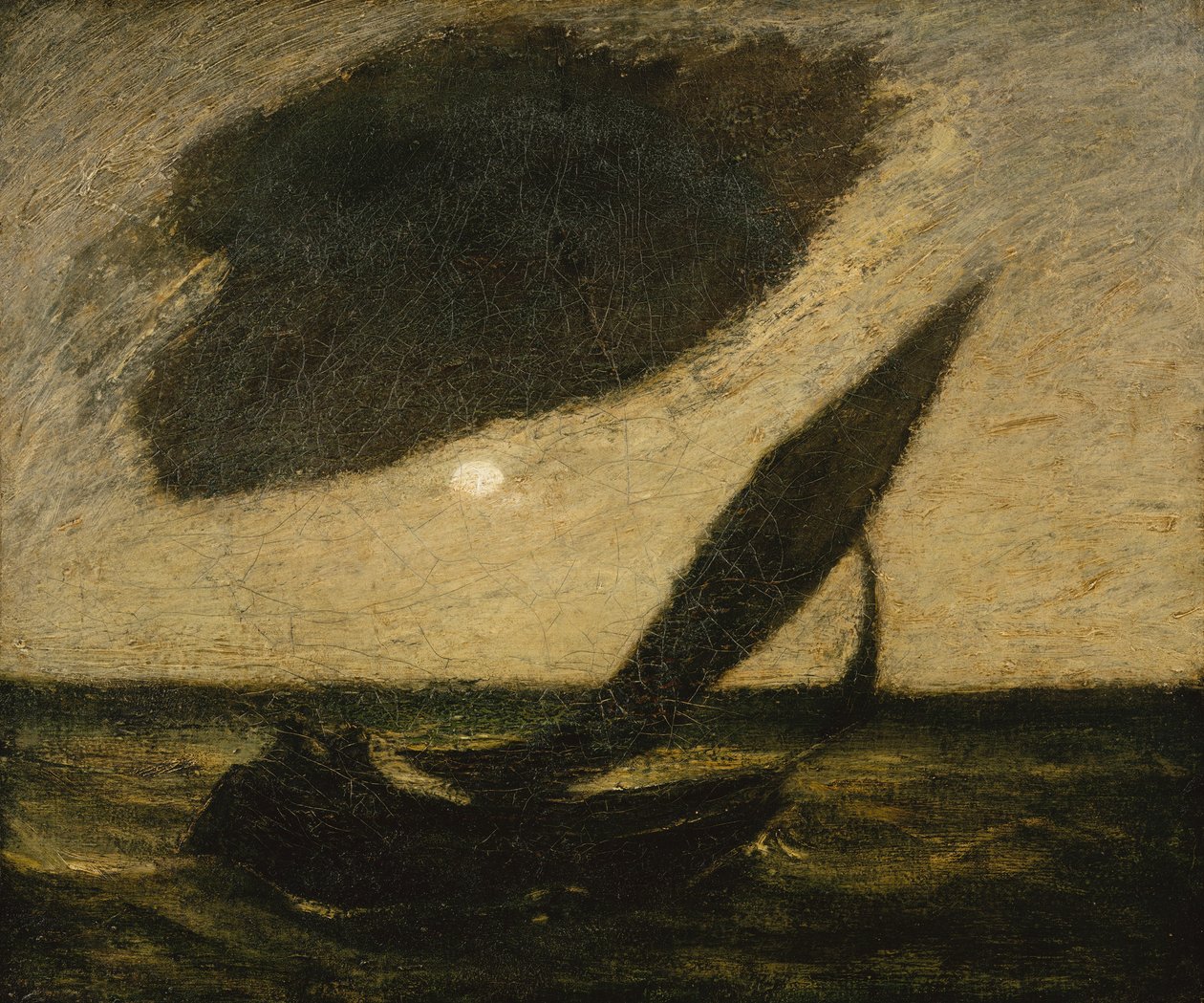 Bir Bulutun Altında, ca. 1900. by Albert Pinkham Ryder
