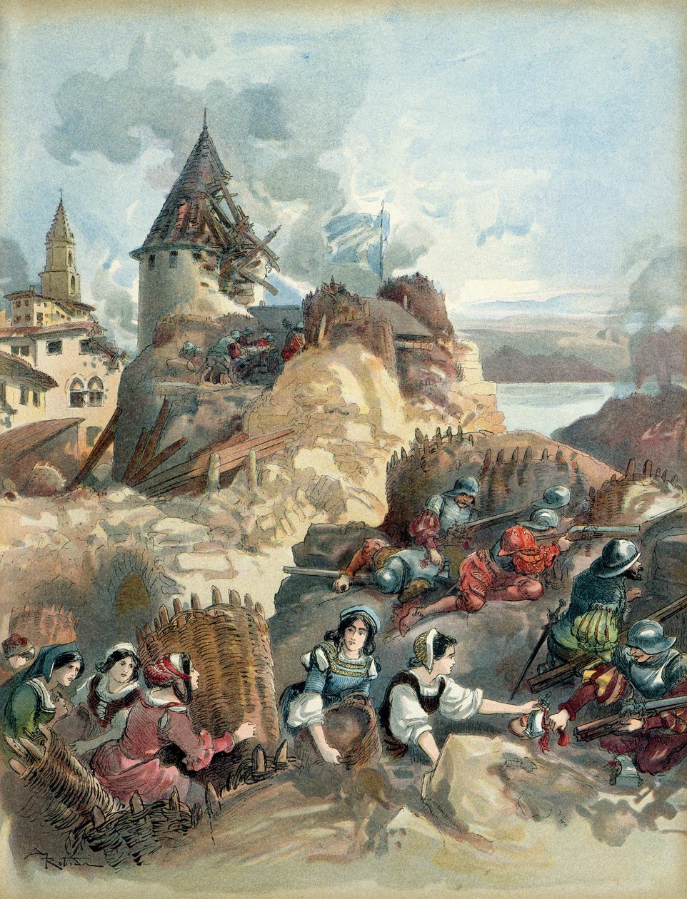 Altıncı İtalyan Savaşı by Albert Robida