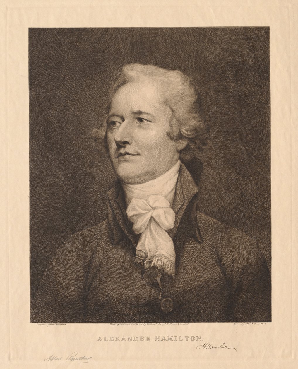 Alexander Hamilton, 1895. by Albert Rosenthal