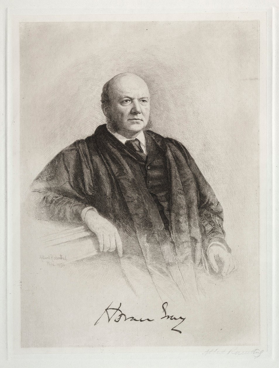 Horace Gray, 1890. by Albert Rosenthal