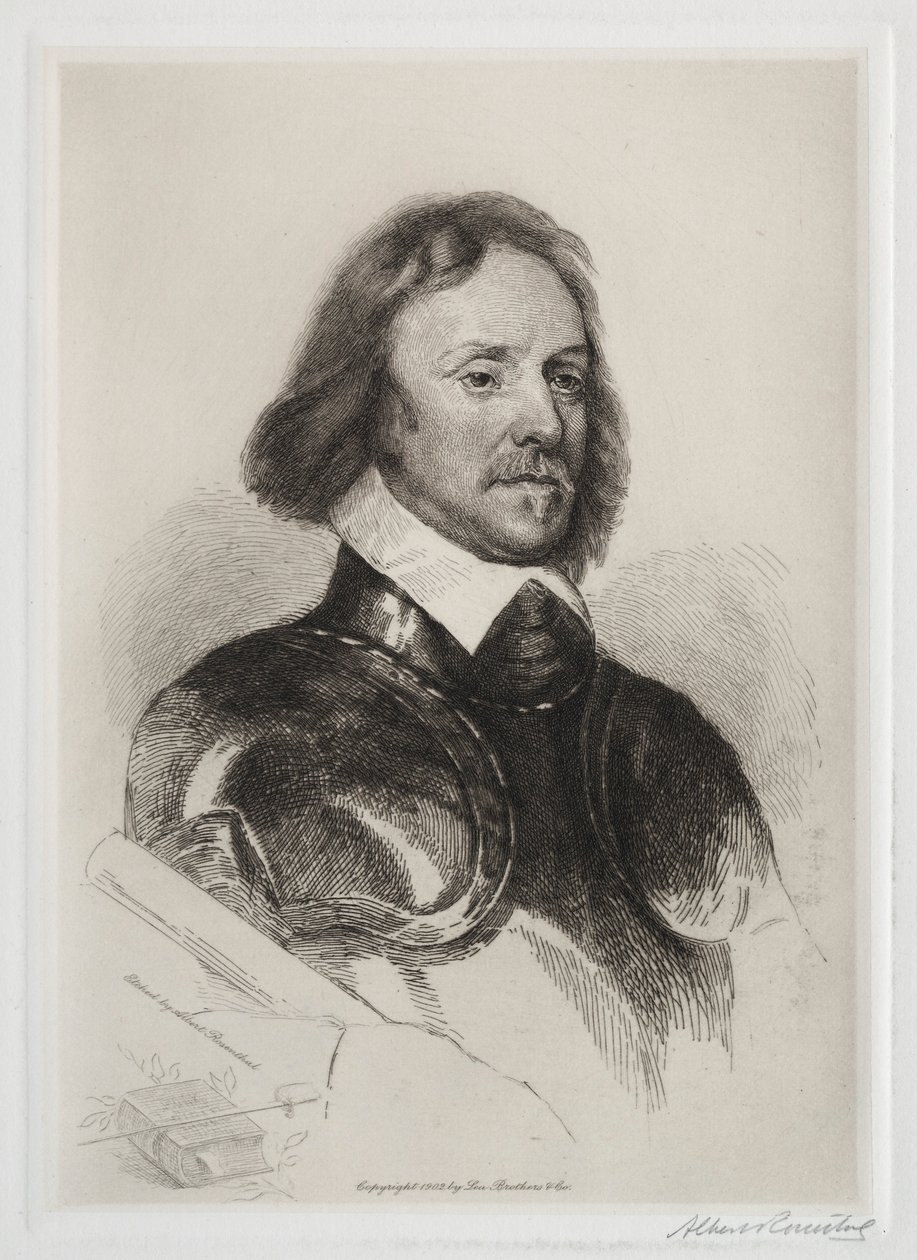 Oliver Cromwell by Albert Rosenthal