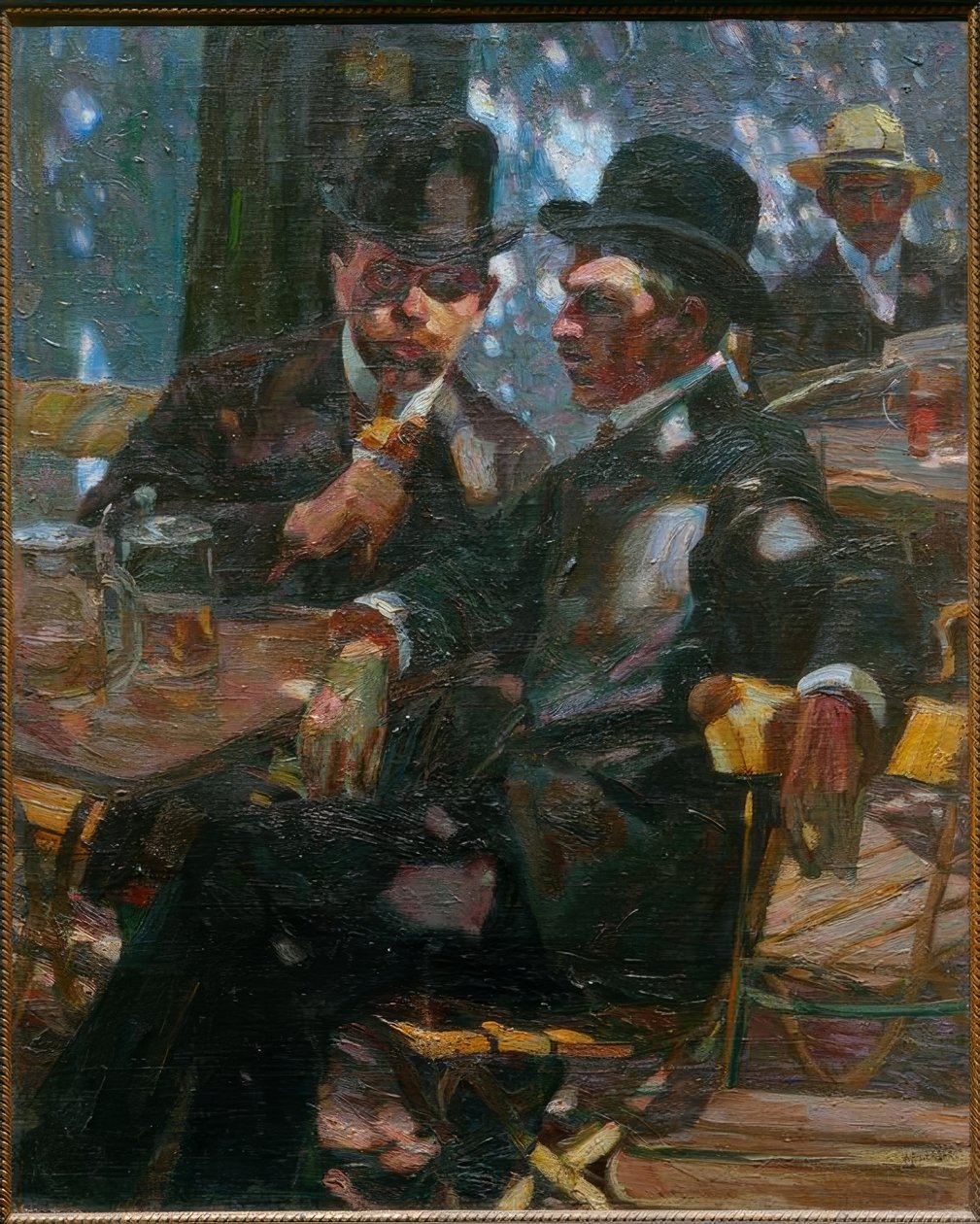 bira bahçesinde by Albert Weisgerber