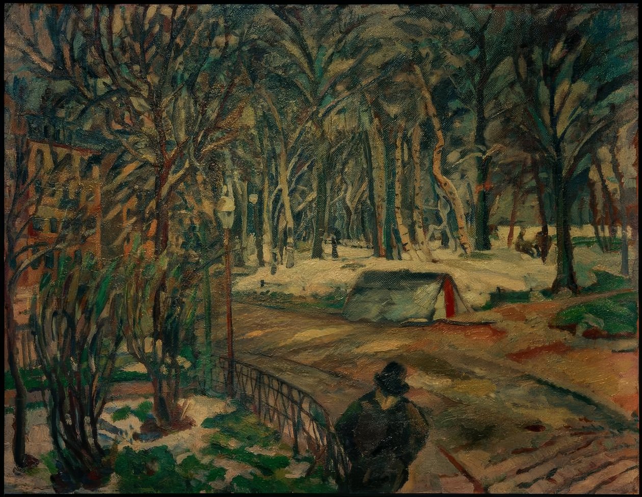 İngiliz bahçesinde by Albert Weisgerber