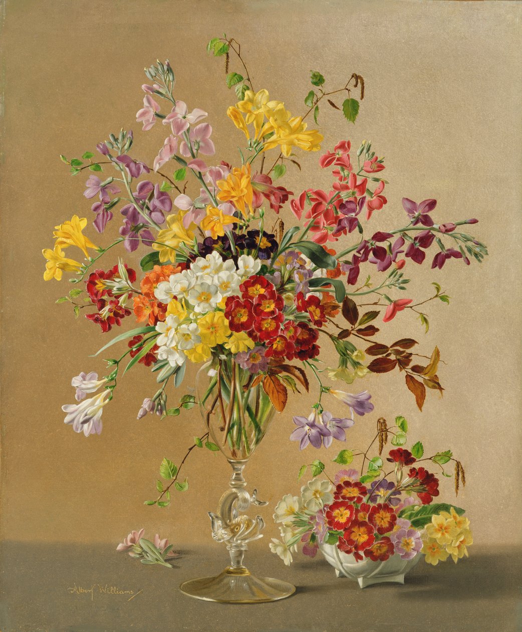 AW243 Frezyalar ve Primroses by Albert Williams
