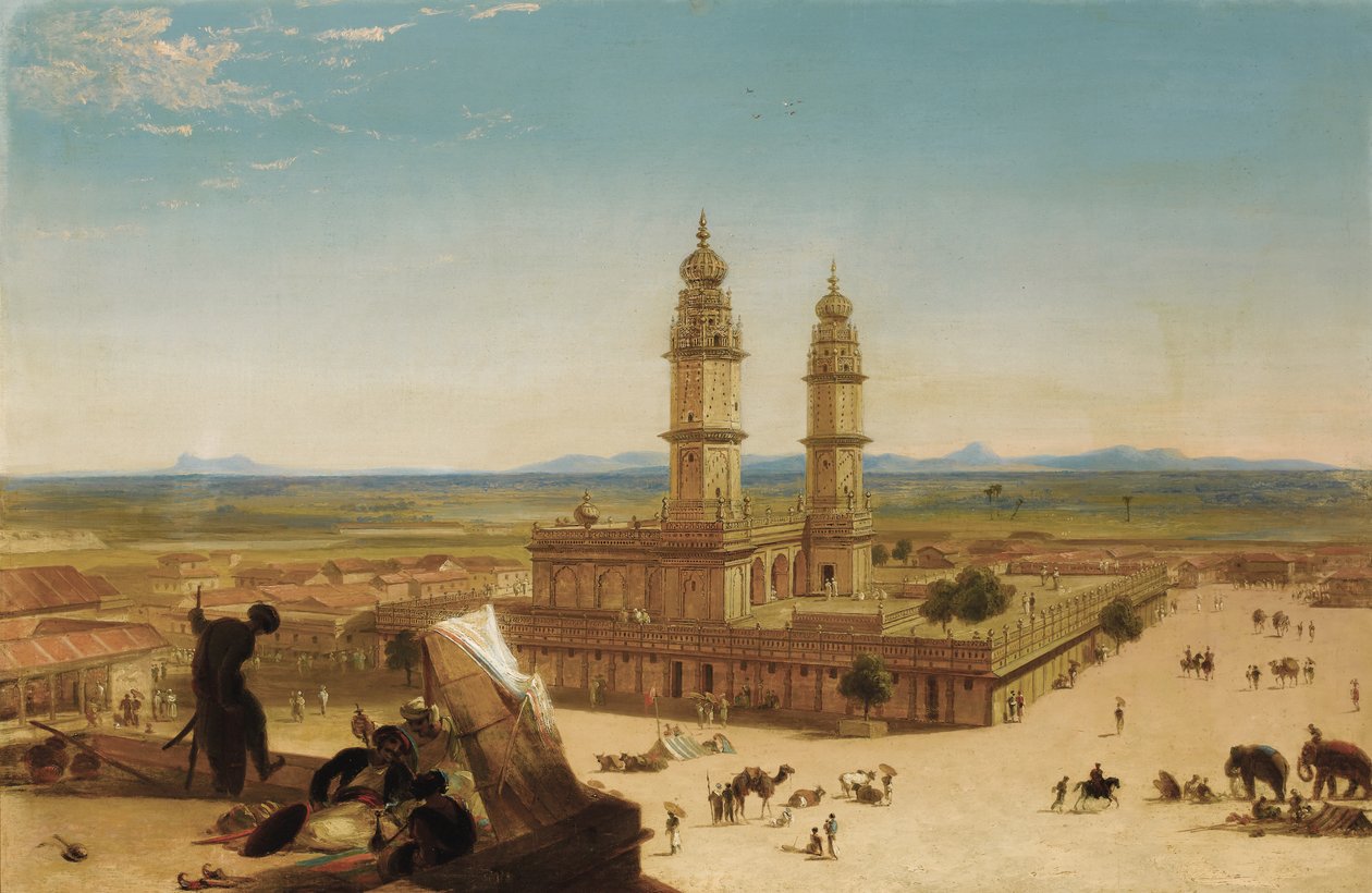 Cami ile oryantal manzara by Alberto Pasini
