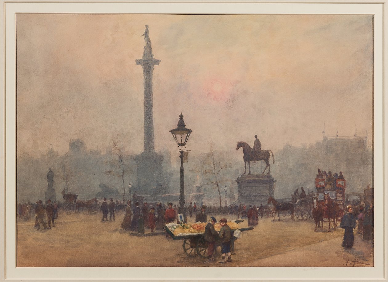 Trafalgar Meydanı (suluboya) by Alberto Pisa
