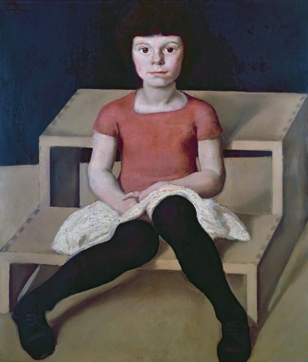 Sanatçının En Küçük Kızı, 1920 by Albin Egger Lienz