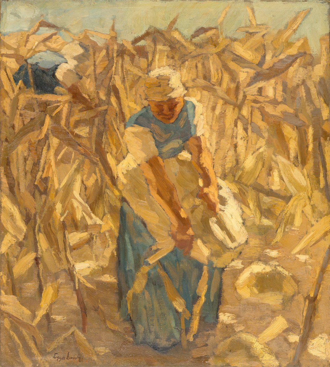 mısır hasadı by Albin Egger Lienz