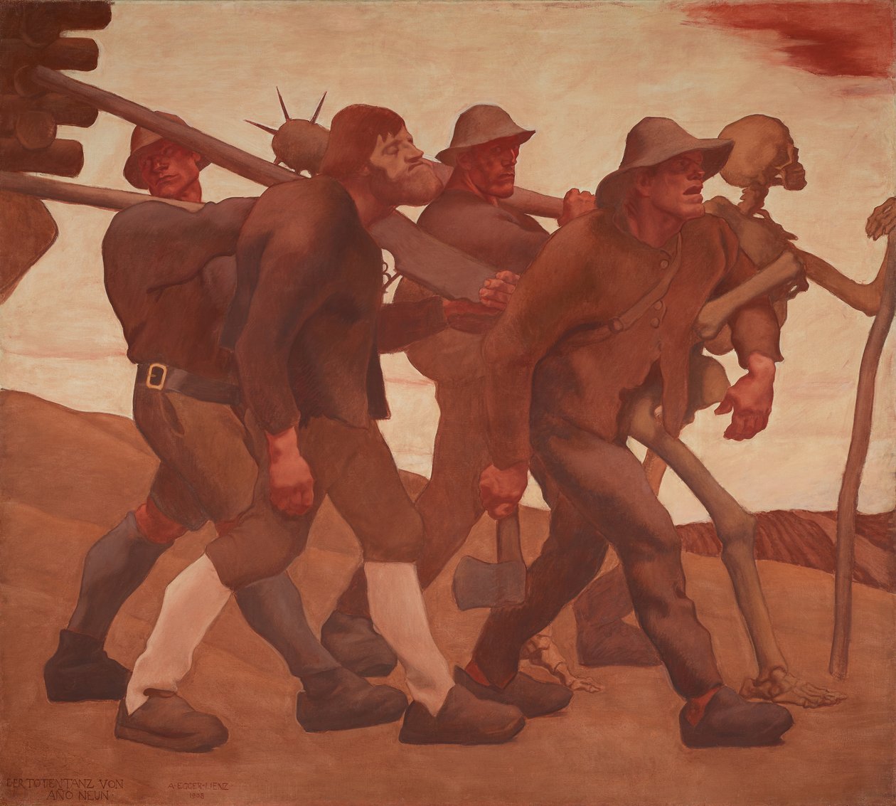 Anno Nine'dan Ölümün Dansı by Albin Egger Lienz