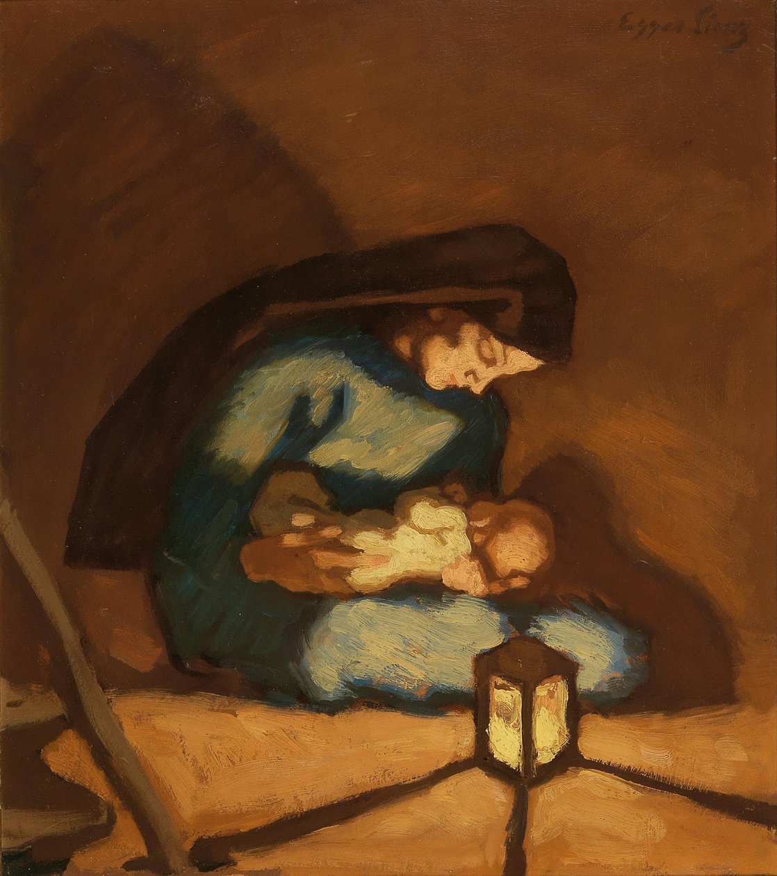 Madonna, c. 1922. by Albin Egger Lienz