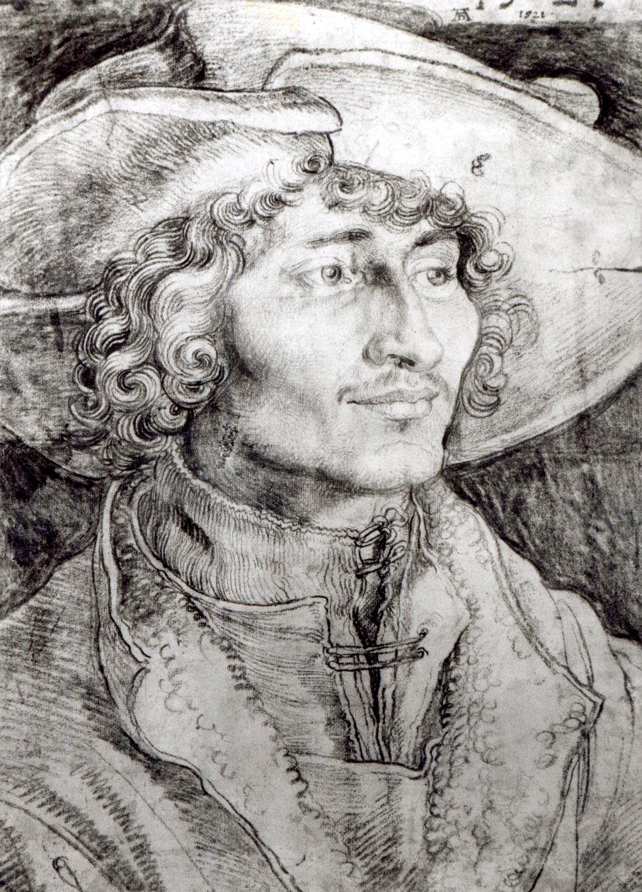Portrait of an unknown man, 1521   by Albrecht Dürer