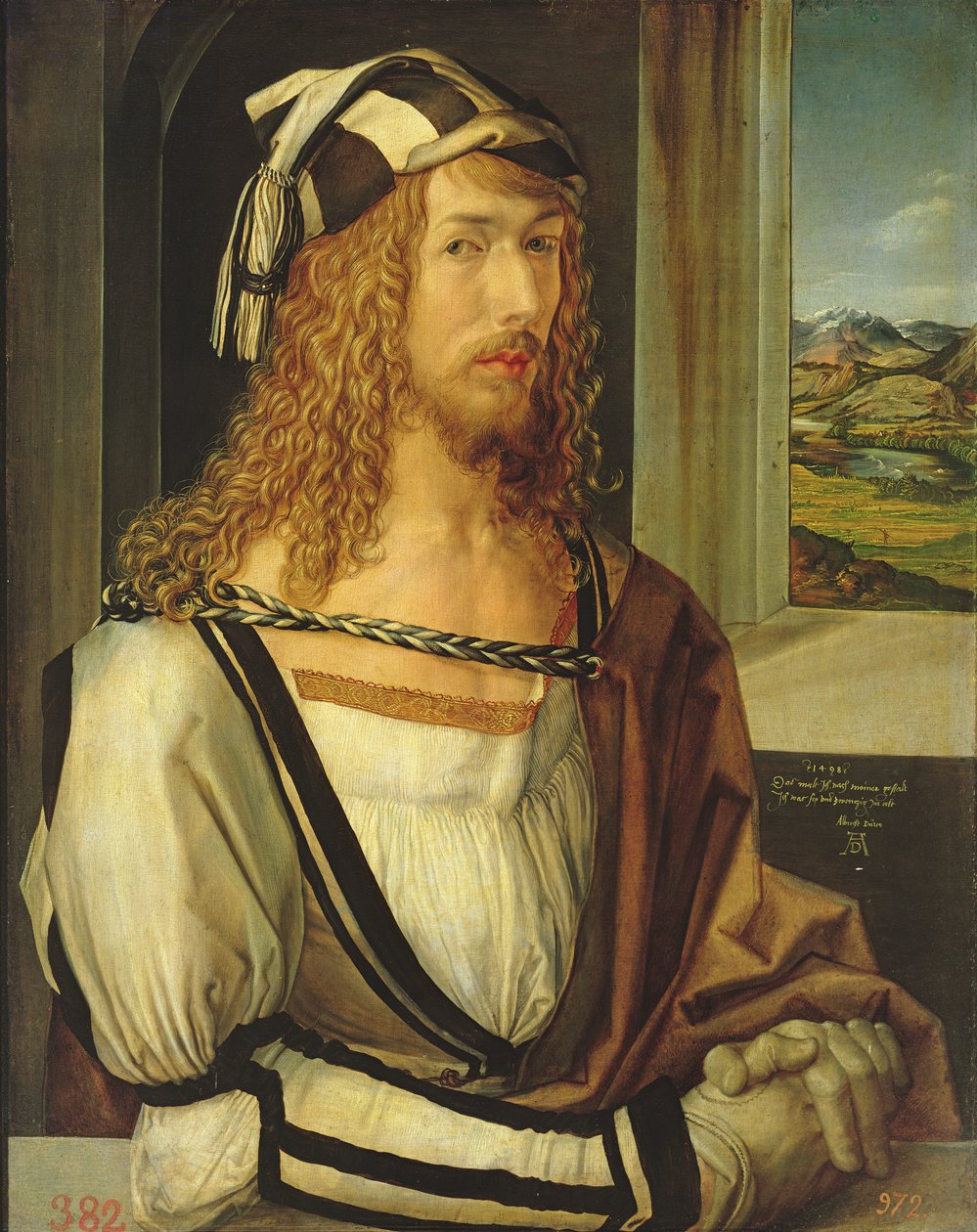 Eldivenli Otoportre by Albrecht Dürer