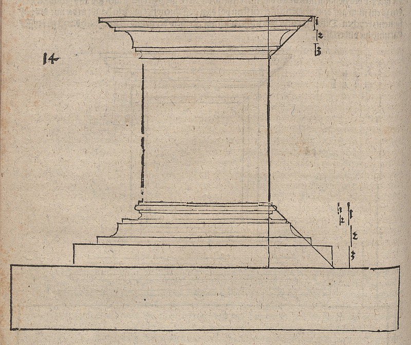 Planlanmış bir anıt için basamaksız kaide by Albrecht Dürer