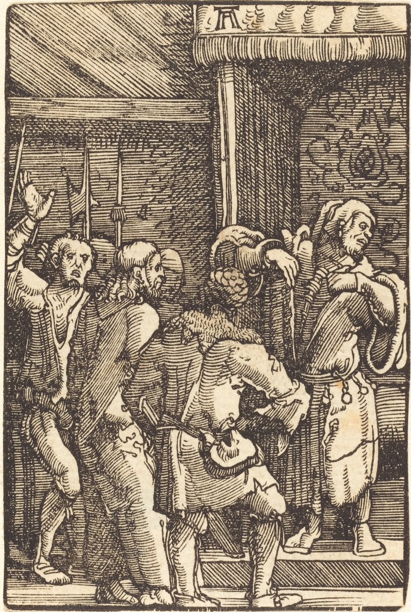 Caiphas'tan önce İsa by Albrecht Altdorfer