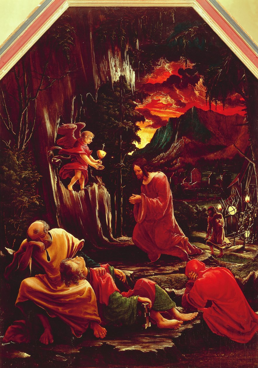 Zeytin Dağı'ndaki İsa by Albrecht Altdorfer