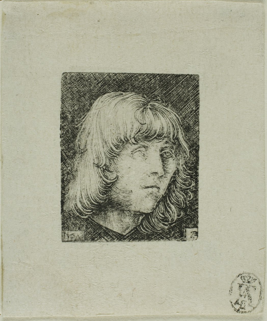 Genç Bir Adamın Başı by Albrecht Altdorfer