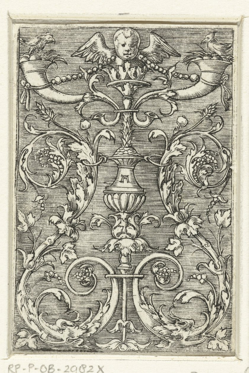 Bir melek ile şamdan by Albrecht Altdorfer