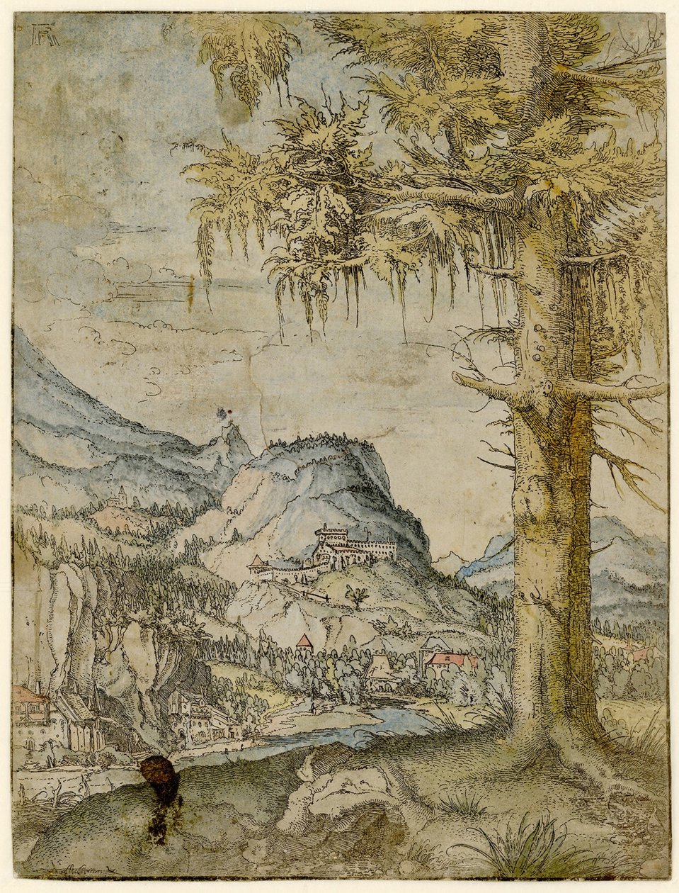Büyük Ladin, yaklaşık 1517-1520. by Albrecht Altdorfer