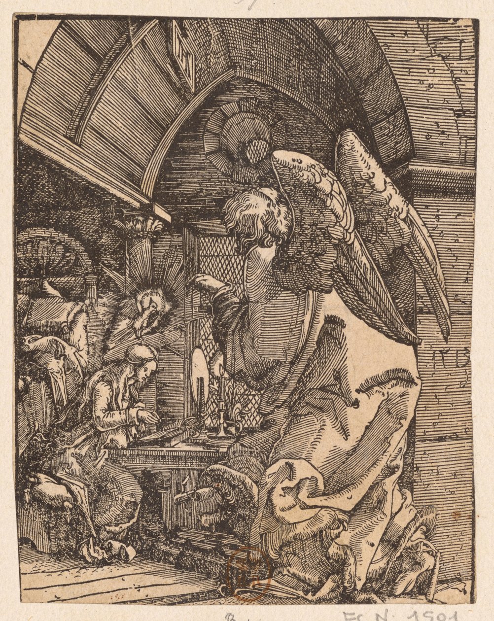 Müjde, 1513. by Albrecht Altdorfer