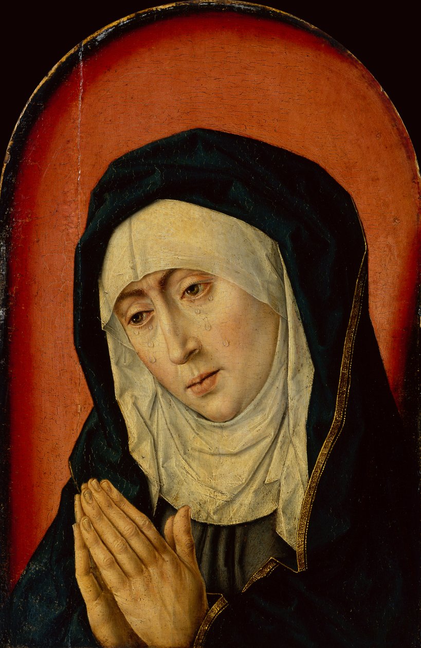 Mater Dolorosa (panelde yağ) by Albrecht Bouts