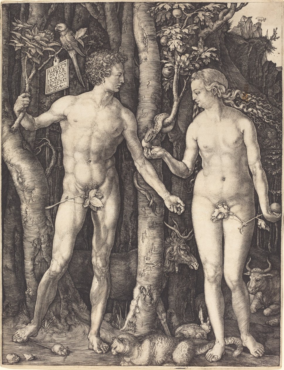 Adem ve Havva by Albrecht Dürer