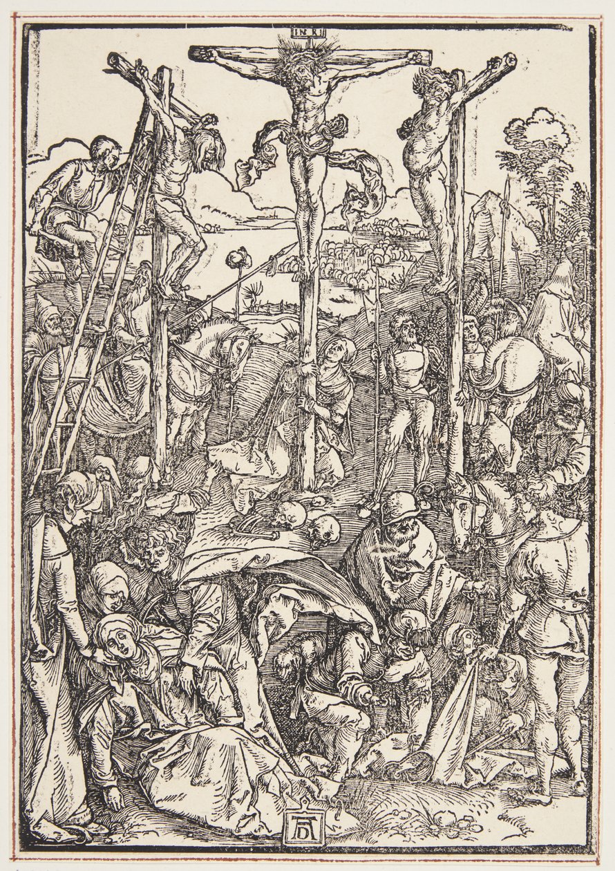 Calvary (mütevazı gravür) by Albrecht Dürer