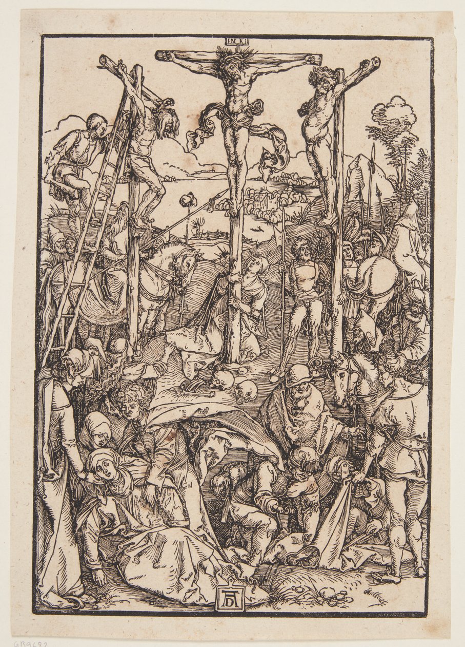 Calvary (mütevazı gravür) by Albrecht Dürer