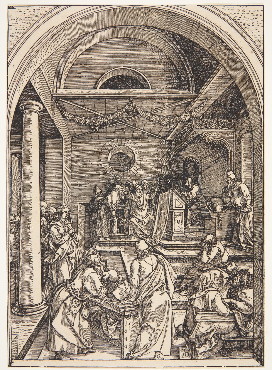 Doktorlar arasında İsa by Albrecht Dürer