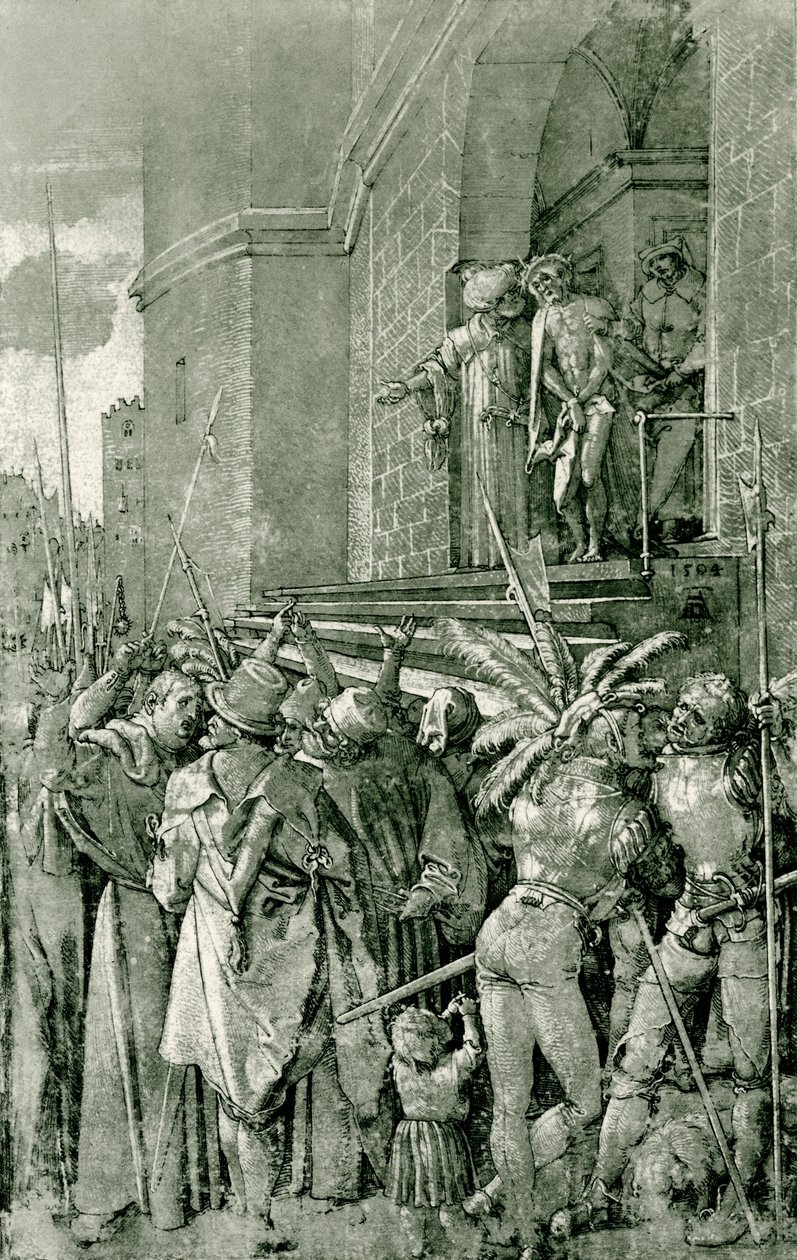 Mesih insanlara gösterilir by Albrecht Dürer