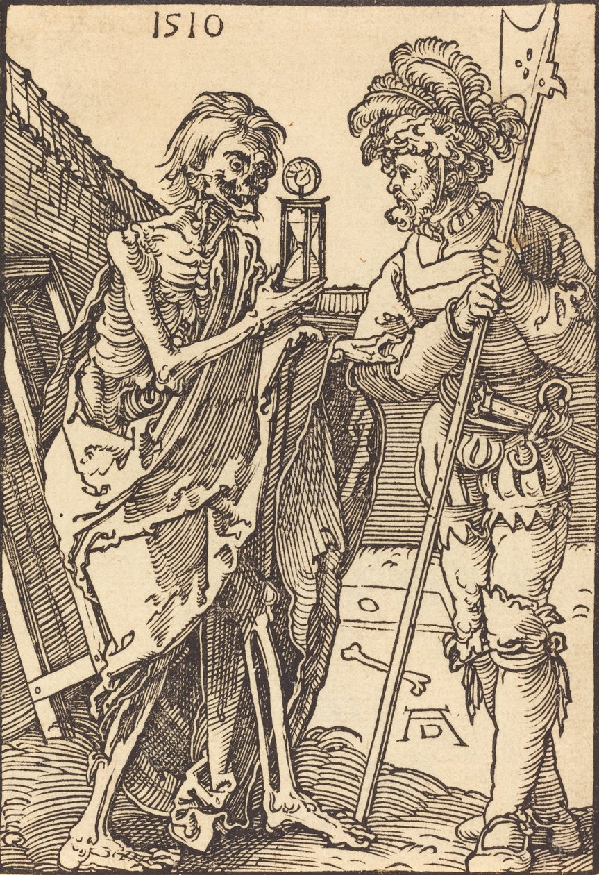 Ölüm ve Lansquenet, 1510. by Albrecht Dürer
