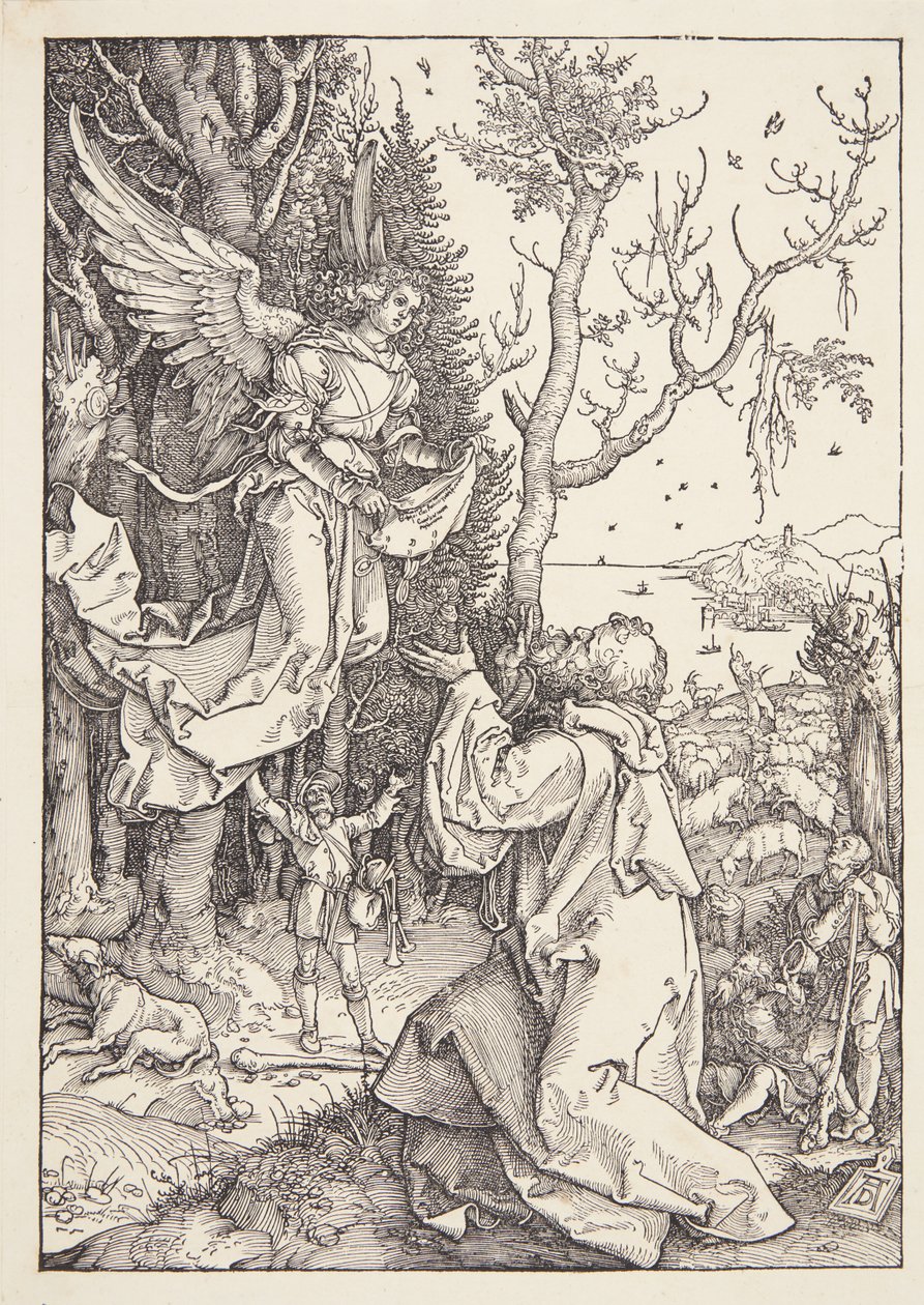 Joachim ve melek by Albrecht Dürer