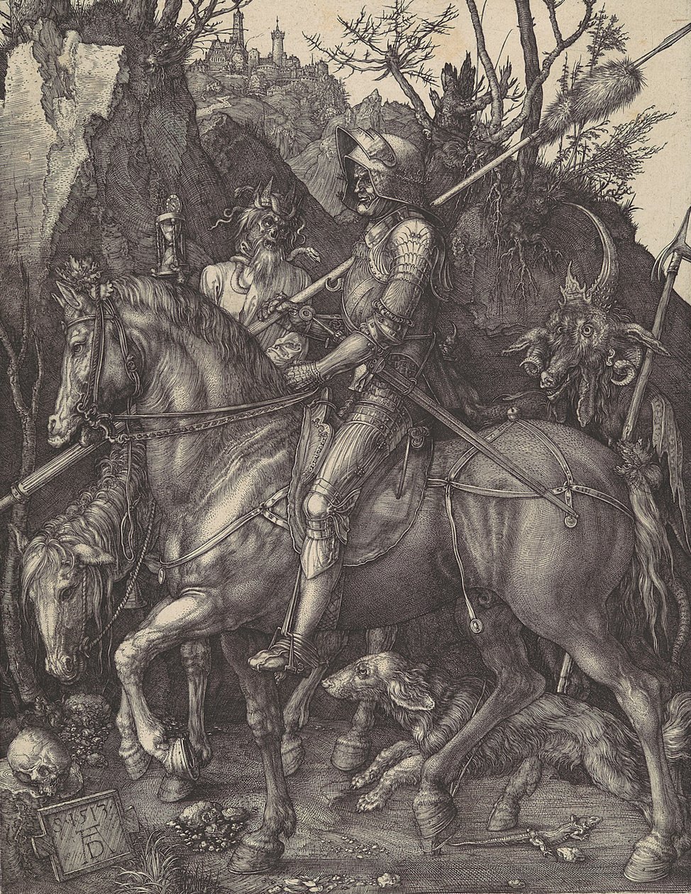 Şövalye, Ölüm ve Şeytan, 1513., 1513. by Albrecht Dürer